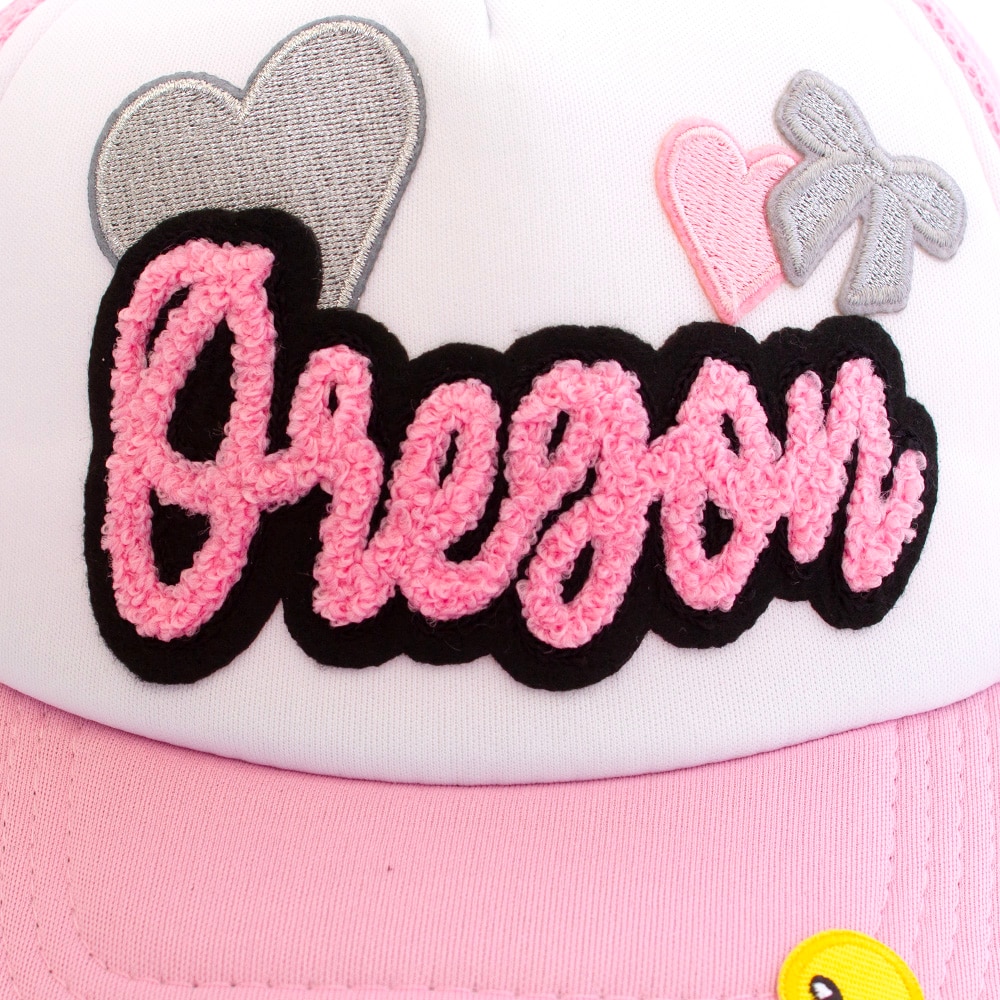 Ducks Spirit, Zoozatz, White, Trucker, Polyester, Accessories, Women, Glitter style, Heart, Adjustable, Mesh, Hat, 909478